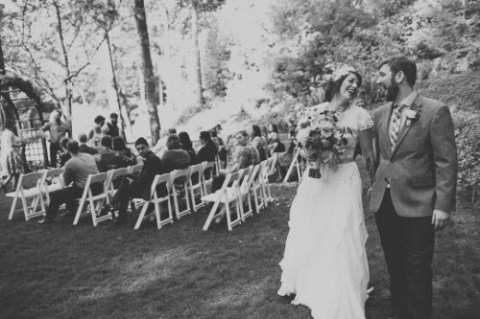 Bridal veil lakes wedding