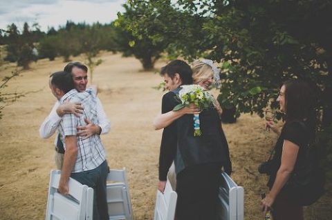 Oregon cabin wedding