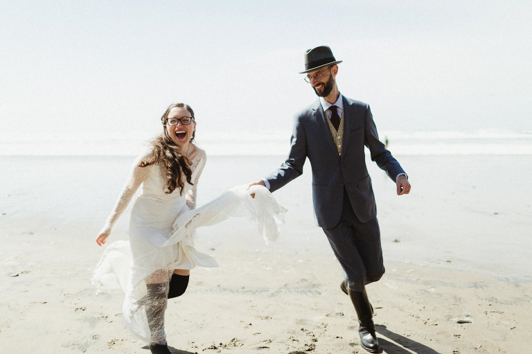 Oregon coast elopement