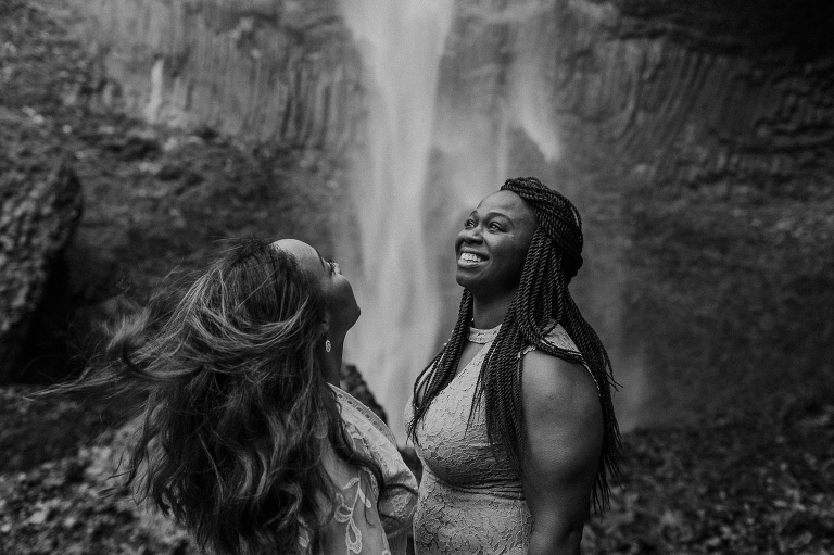 LGBT engagement photos portland or