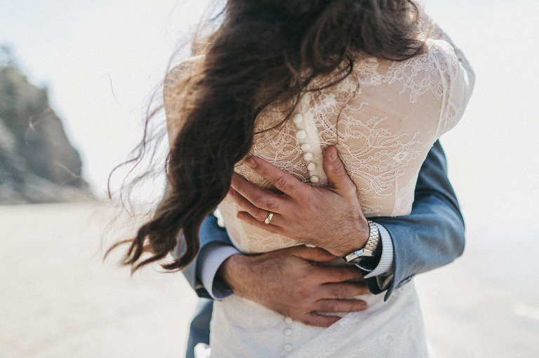 Oregon coast elopement