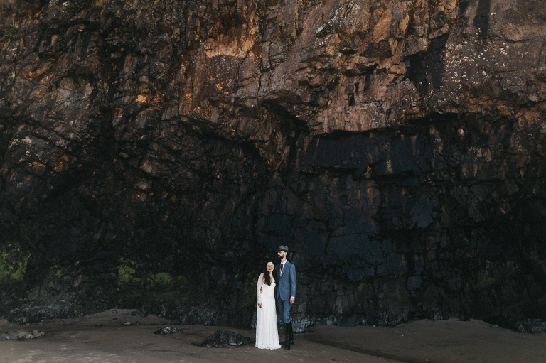 Oregon coast elopement