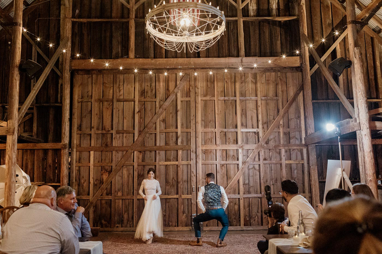 tin roof barn wedding